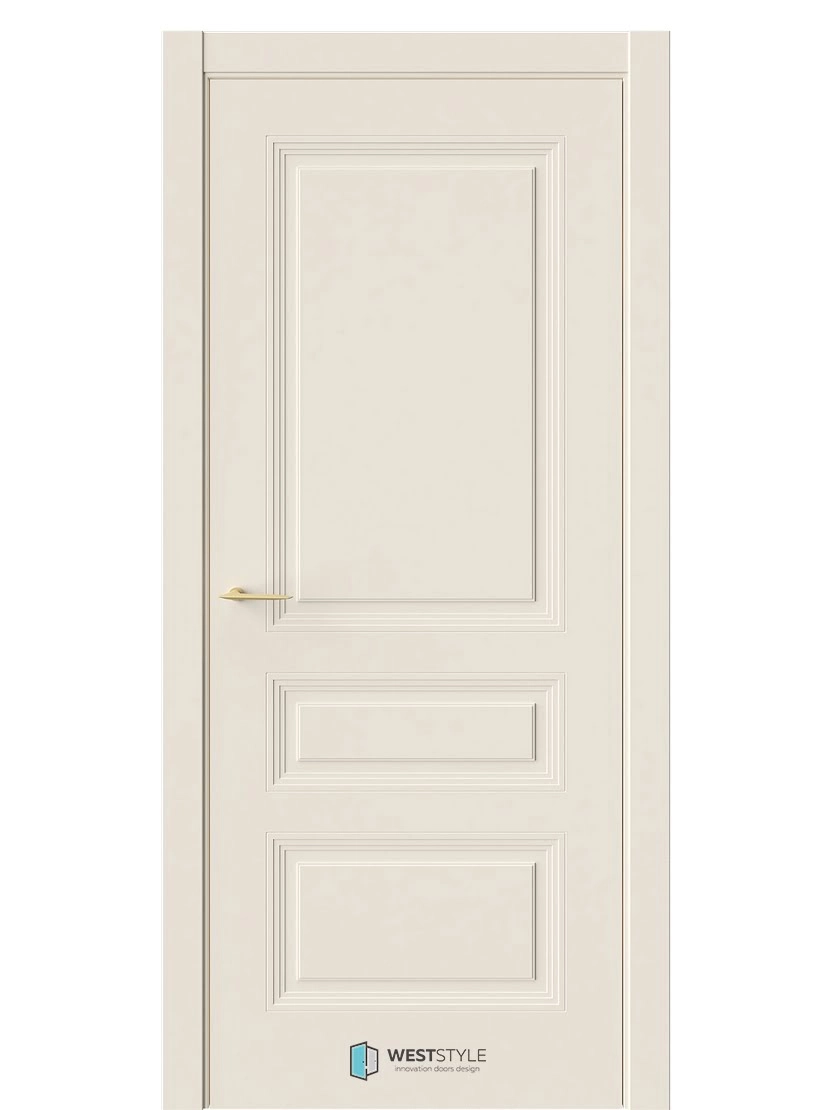 Межкомнатная дверь WestStyle Oberon OB5 ДГ RAL Тон ванильный